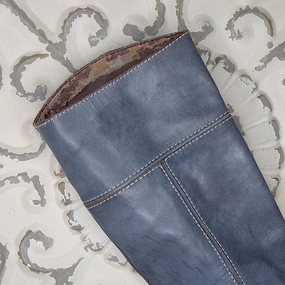 Lucky Brand Elena Boot In Blue 8.5 - Picture 7 of 16